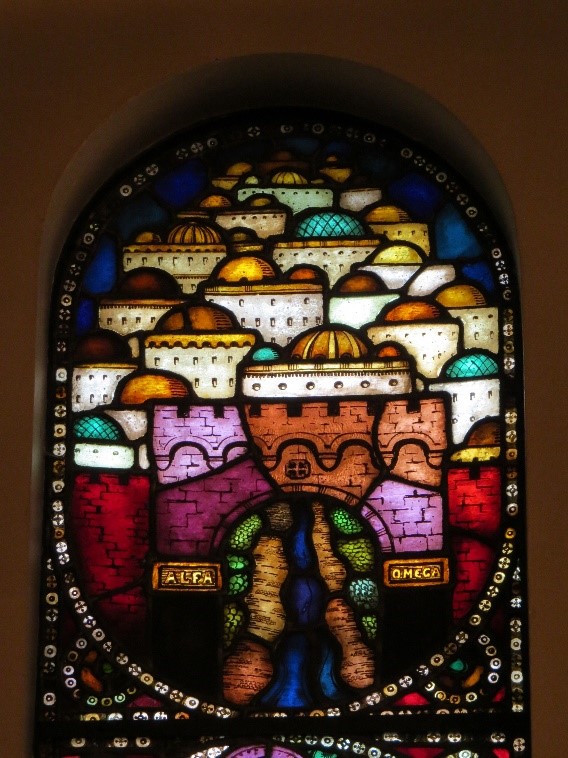 Glassmaleri av Per Vigeland i Frogner kirke
