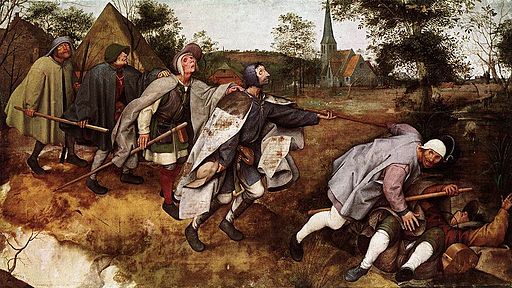 Pieter Brueghel, 1568, Lignelsen om når en blind leder en blind
